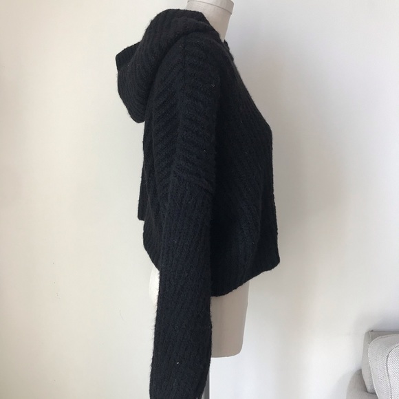 UO Harlow Ribbed Knit Hooded Sweater - Picture 7 of 8